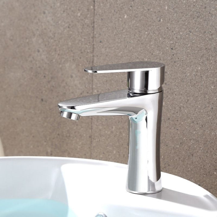 Azura | Modern Basin Tap Monochrome Center Mount Low Arc Faucet for Bathroom
