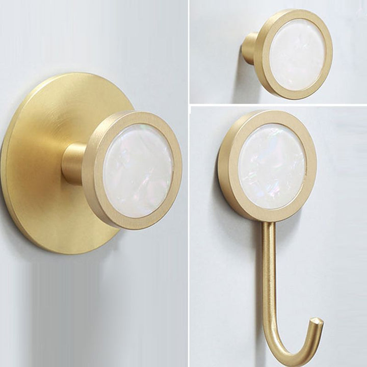 Azura | Polished Brass Bathroom Accessory Set Marble Bathroom Hardware