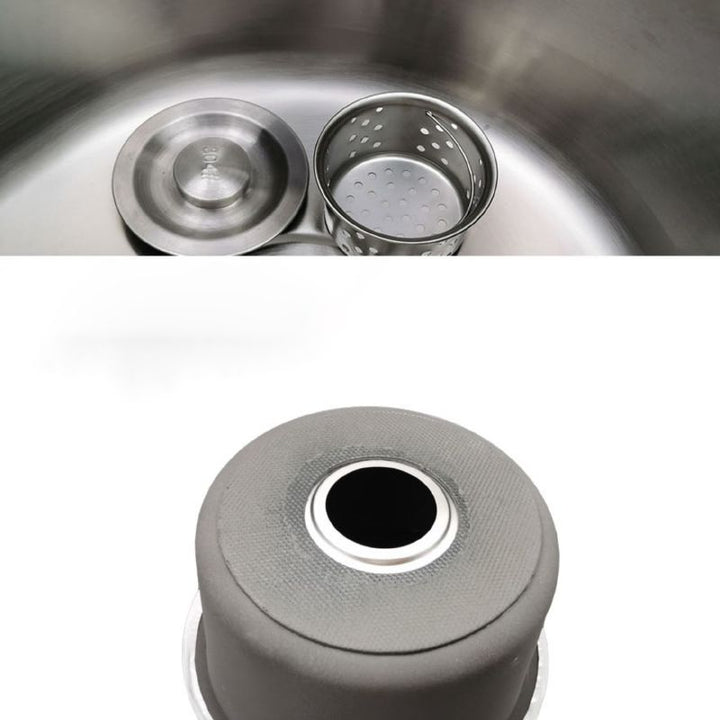 Azura | Round Stainless Steel Sink Built-in Sink with Basket Strainer