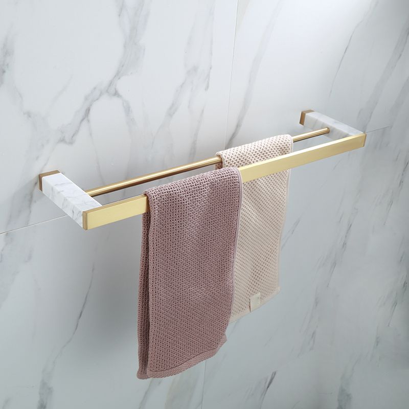 Azura | Polished Brass Bathroom Accessory Set Marble Bathroom Hardware