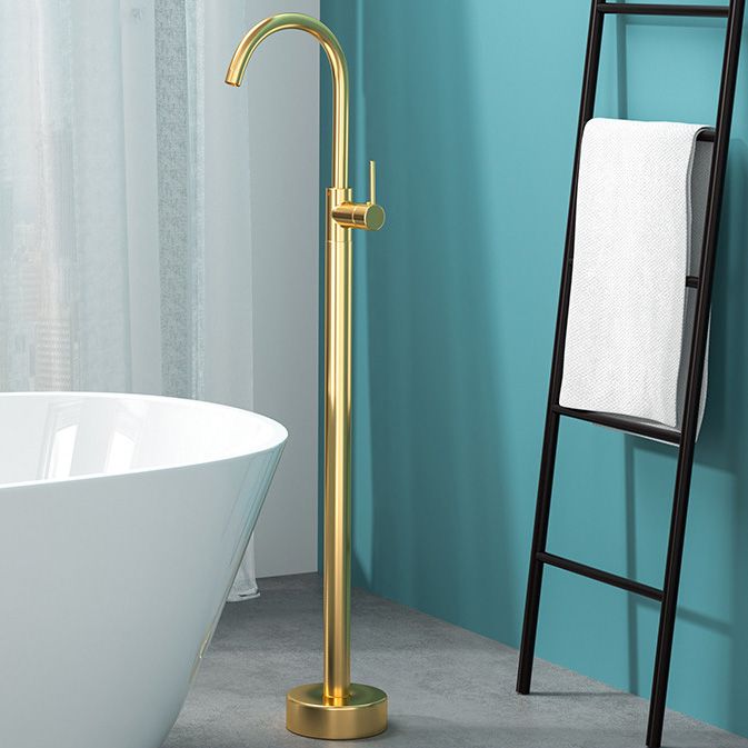 Azura | Modern Freestanding Bathtub Faucet Copper Floor Mounted Freestanding Bathtub Faucet