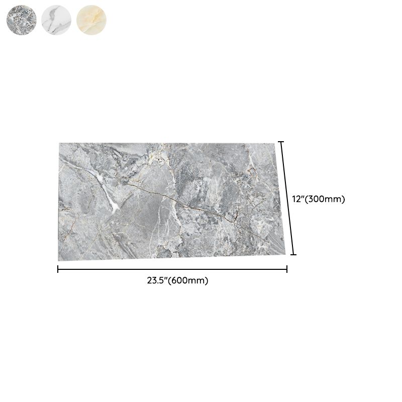 Azura | Multi-Tonal Style Vinyl Plank Peel and Stick Porcelain Tile Look Vinyl Plank Flooring