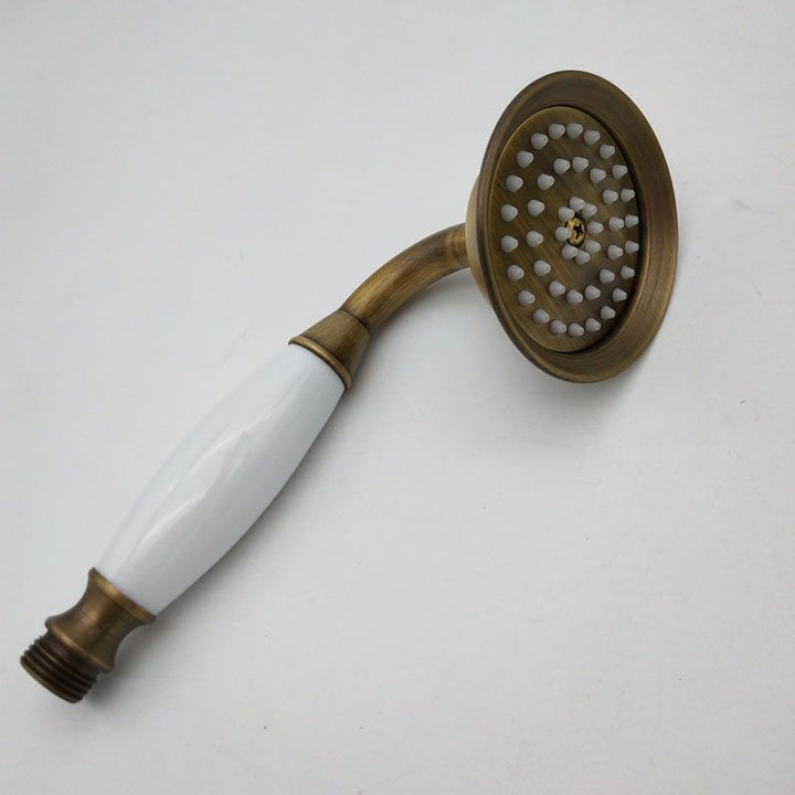 Azura | Traditional Handheld Shower Head with Hose Polished Brass Wall Mounted Shower Head