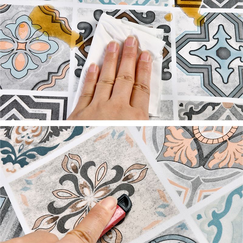 Azura | Multi-Tonal Style Vinyl Plank Peel and Stick Porcelain Tile Look Vinyl Plank Flooring