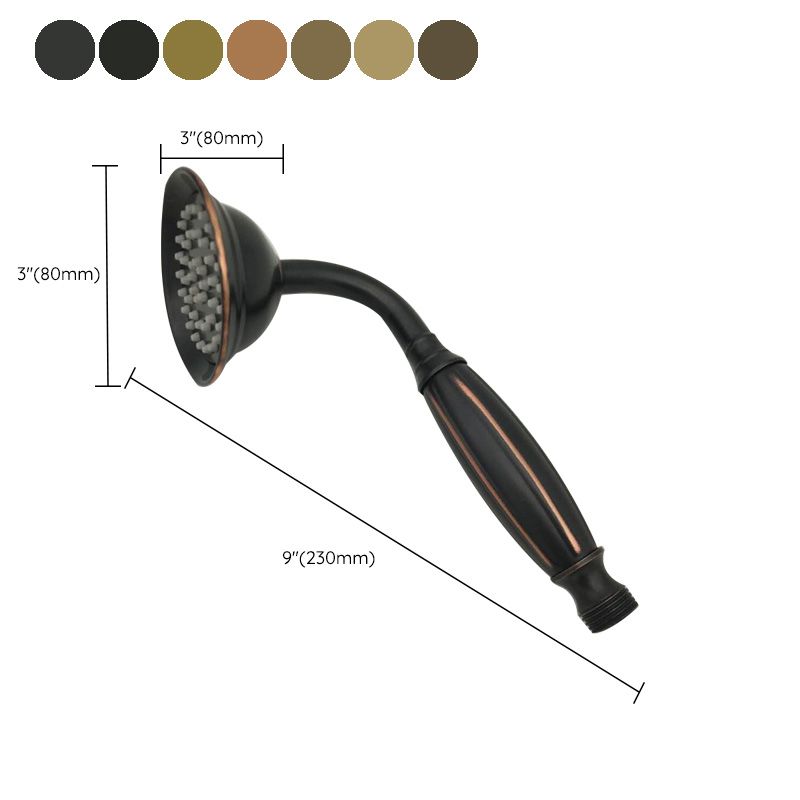 Azura | Traditional Handheld Shower Head with Hose Polished Brass Wall Mounted Shower Head