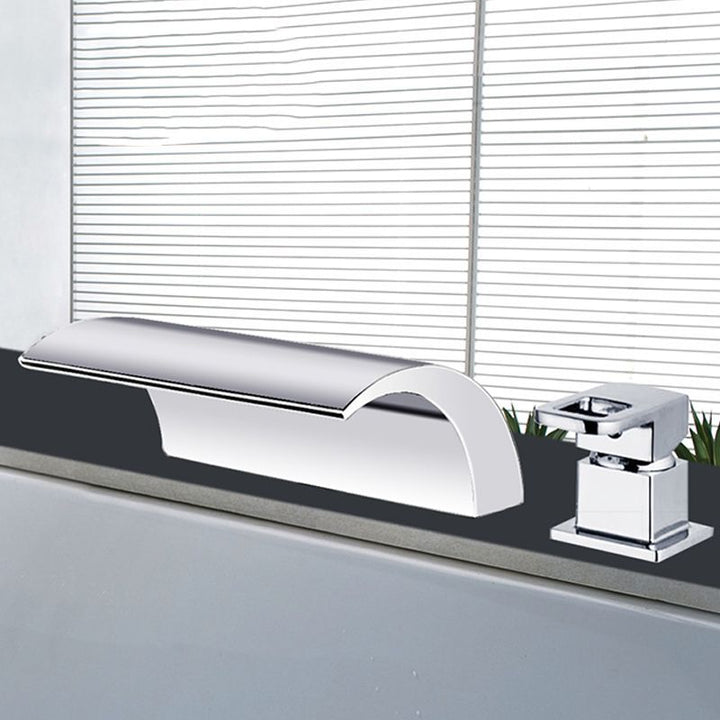 Azura | Modern Brass Roman Bathtub Faucet Waterfall Spout Bathtub Faucet