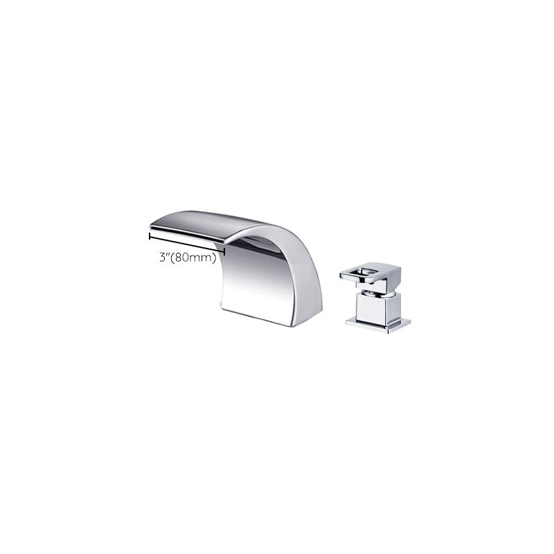 Azura | Modern Brass Roman Bathtub Faucet Waterfall Spout Bathtub Faucet