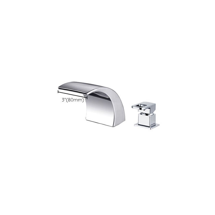 Azura | Modern Brass Roman Bathtub Faucet Waterfall Spout Bathtub Faucet