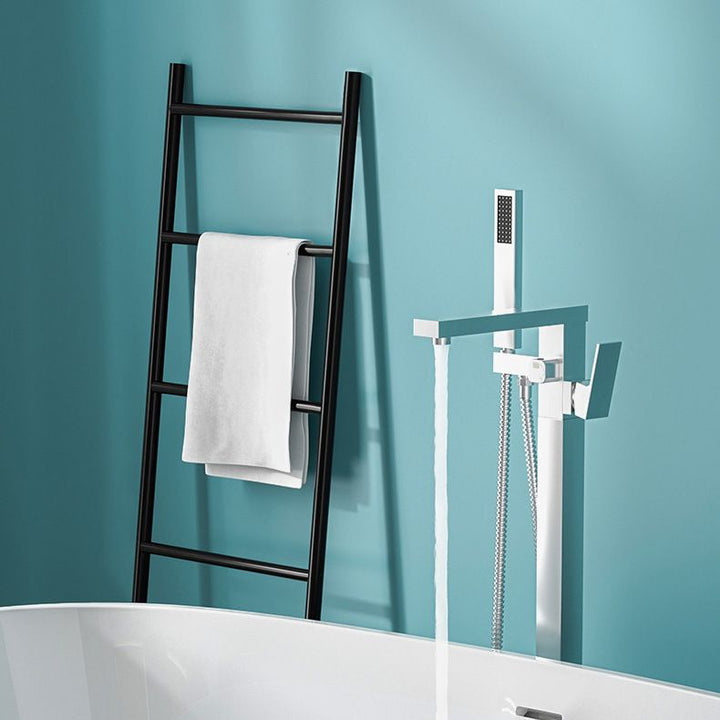 Azura | Modern Freestanding Bathtub Faucet Copper Floor Mounted Freestanding Bathtub Faucet