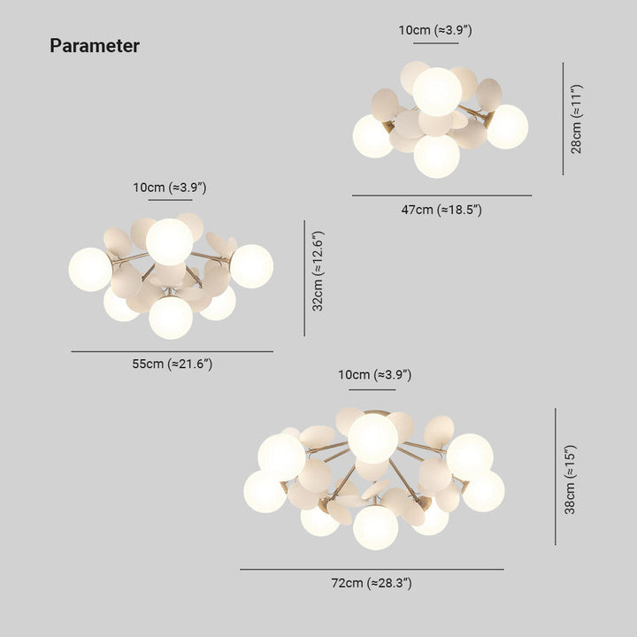 Azura | Flower Branch Chandelier Living Room