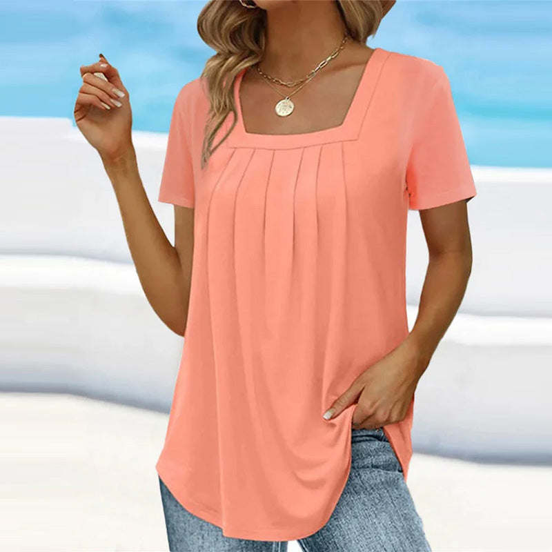 Brenda™ | Elegant Pleated Blouse