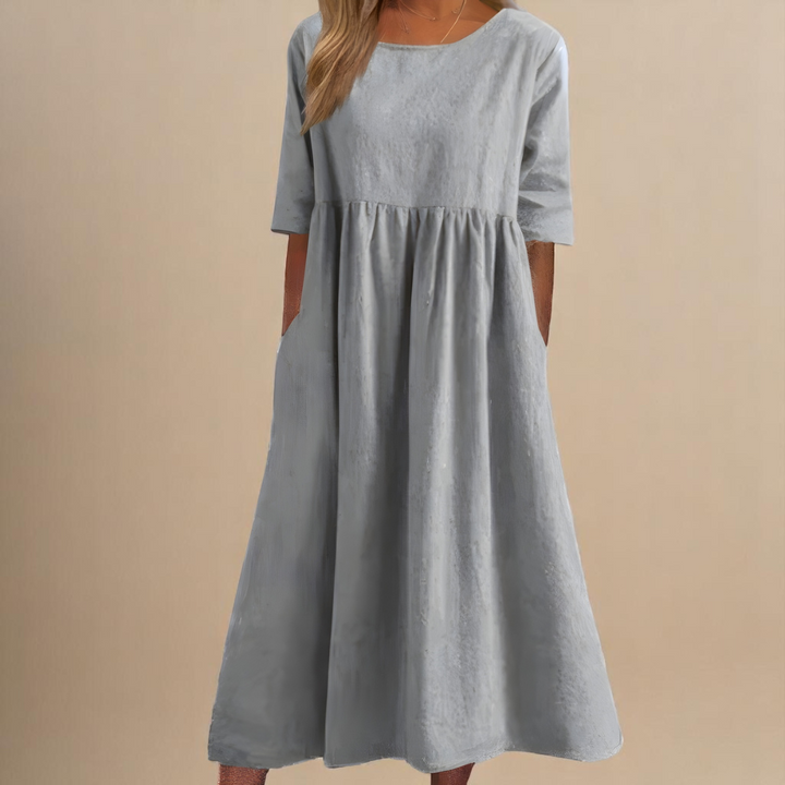 GRACE – FLOWY DAYLIGHT MIDI DRESS
