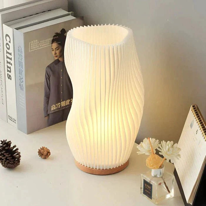 BowLift | Wavecrest Table Lamp – Soft Glow Designer Lamp with Dimmable Warm & Natural White Light