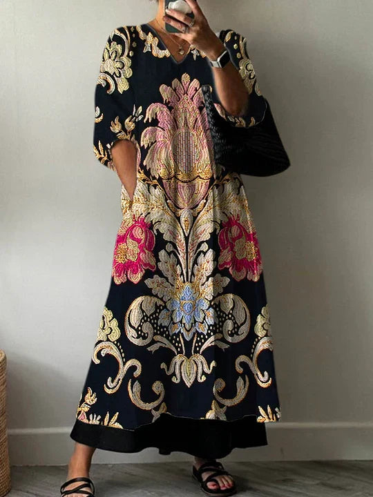 Elegant Print Dress Clara