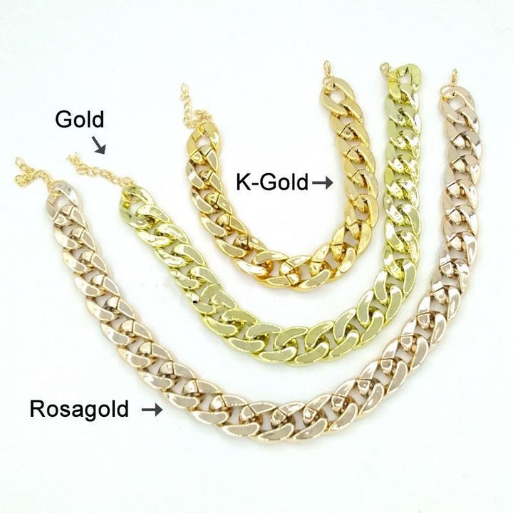 Azura | Pet Jewelry Thick Gold Chain Collar