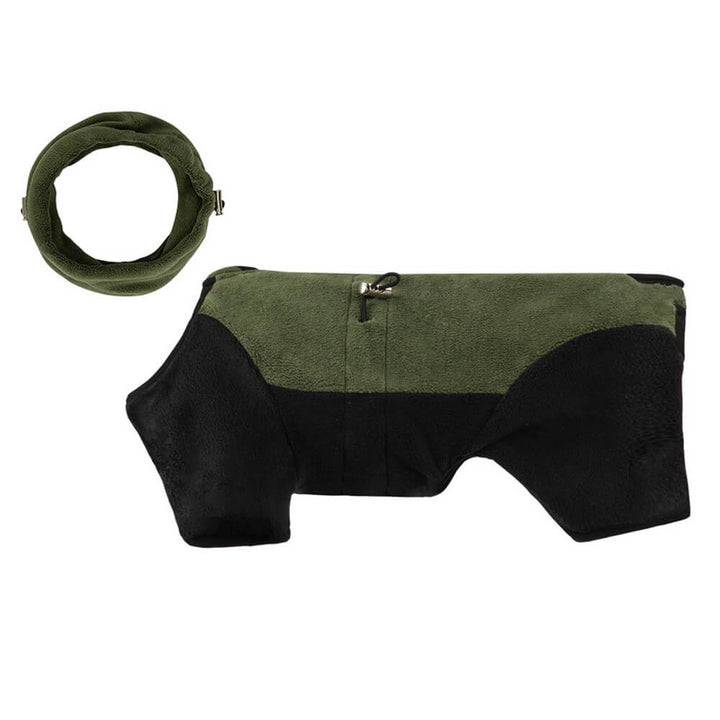 Azura | Full Protection Polar Fleece Dog Overall with Removable Collar