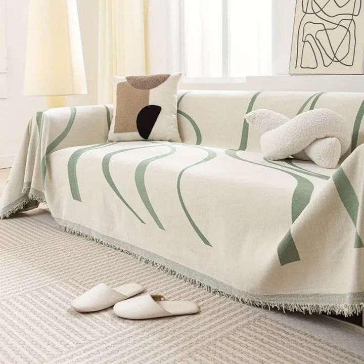 BowLift | Wave Lines Chenille Sofa Covers