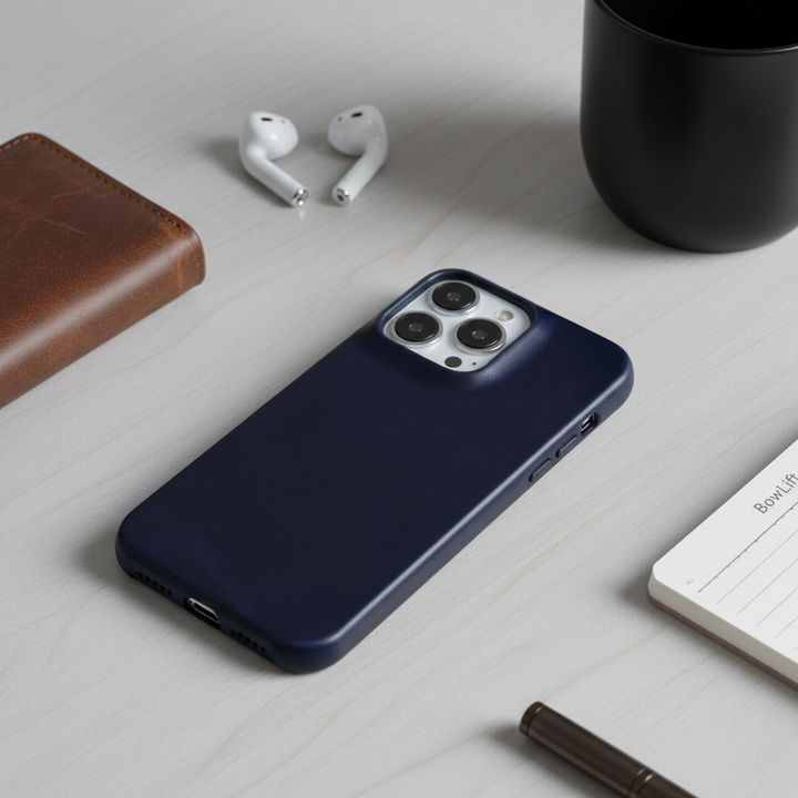 Azura | Oil Wax Genuine Leather Apple iPhone Case