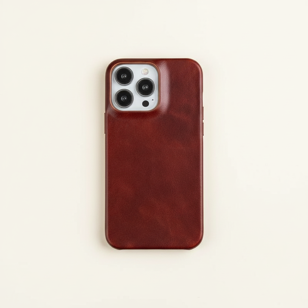 Azura | Oil Wax Genuine Leather Apple iPhone Case