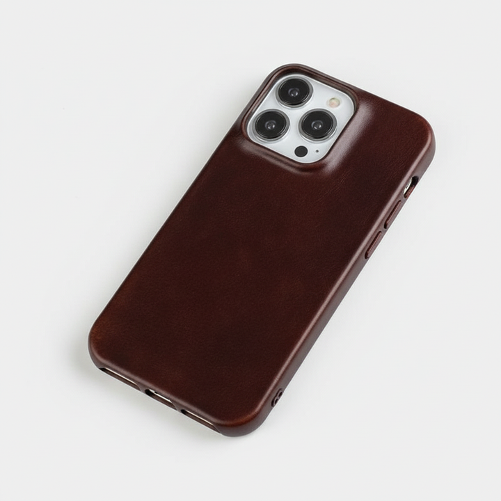 Azura | Oil Wax Genuine Leather Apple iPhone Case