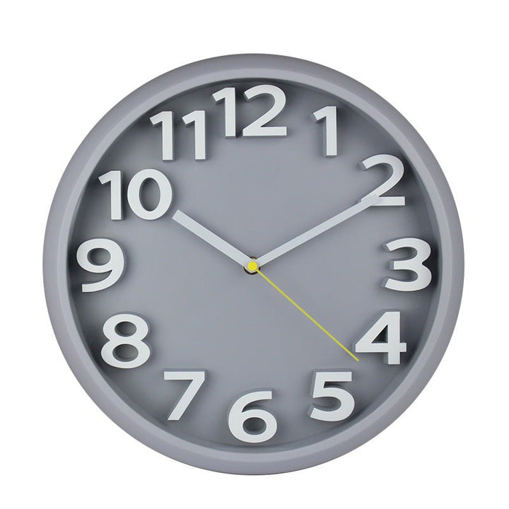 BowLift | 3D Large Number Silent Wall Clocks 12.5 Inch Battery Operated