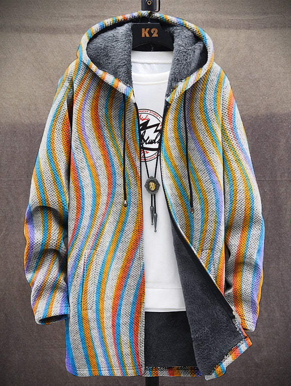 TRICIA – VIBRANT COZY HOODED JACKET