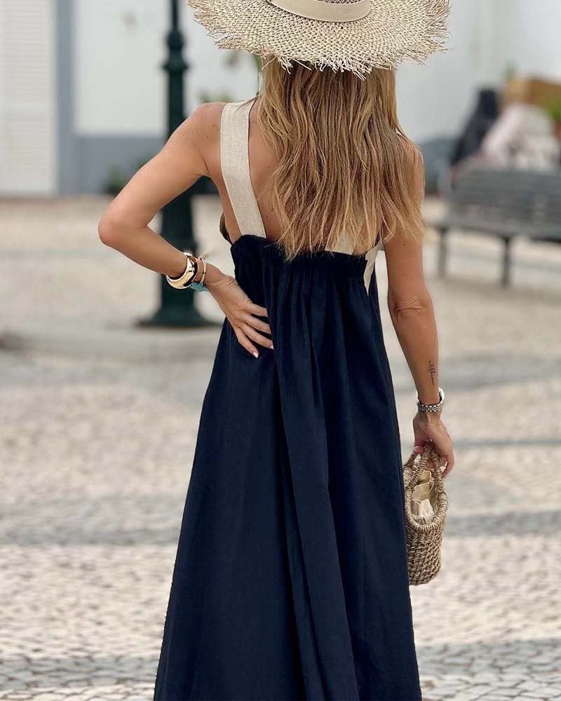 JILLIAN - CROSSOVER LONG DRESS