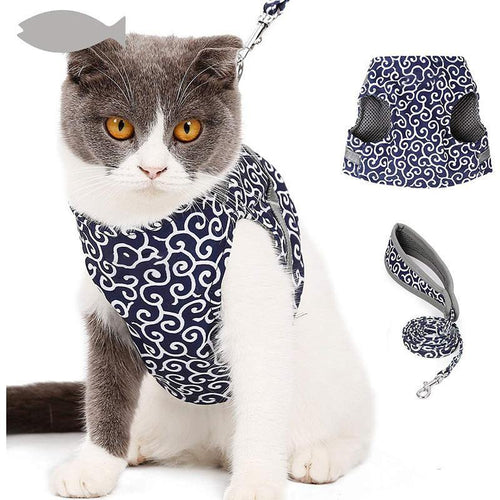Azura | Escape-Proof Adjustable Cat Walking Harness