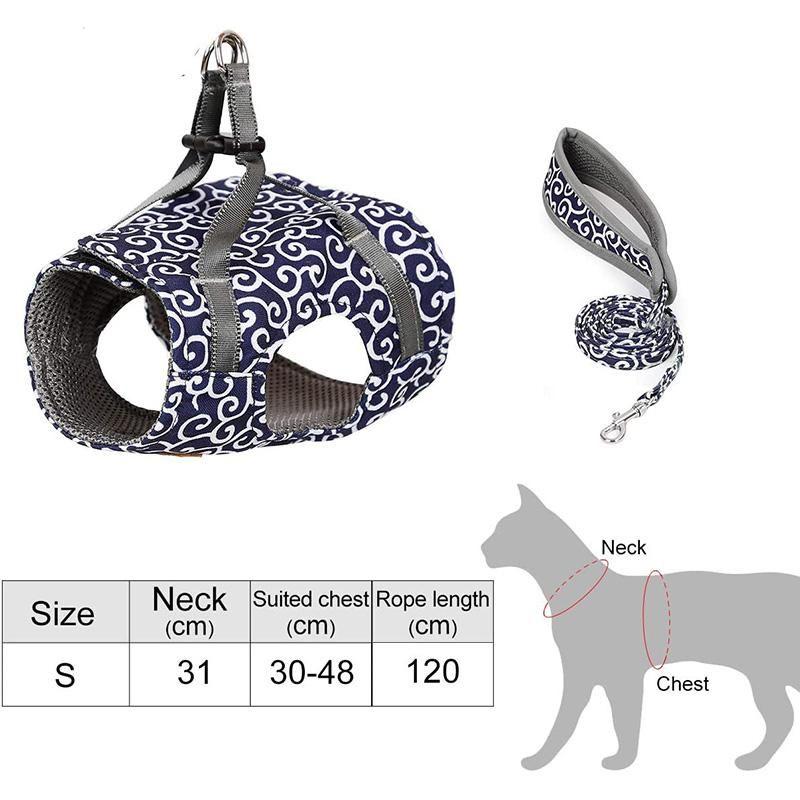 Azura | Escape-Proof Adjustable Cat Walking Harness