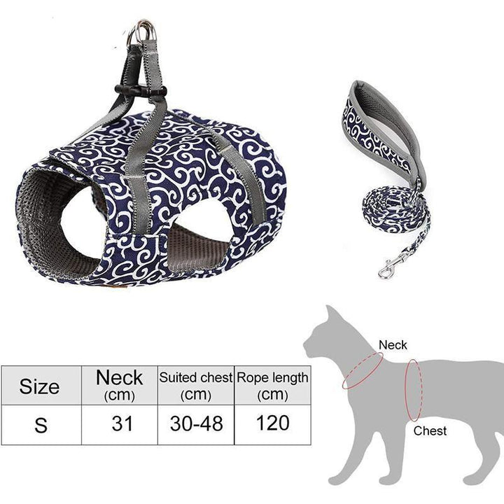 Azura | Escape-Proof Adjustable Cat Walking Harness