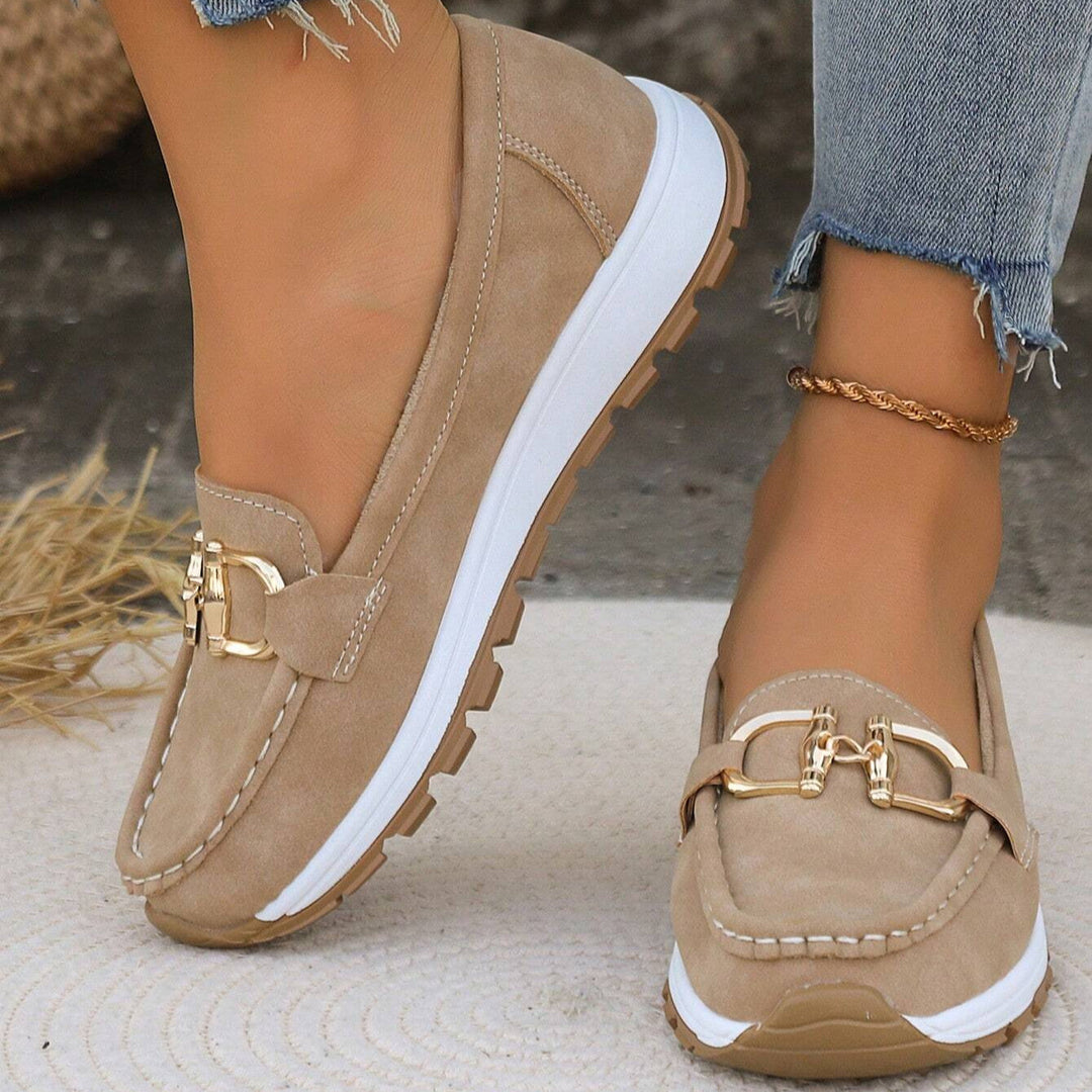Ellie - Flat Buckle Loafers