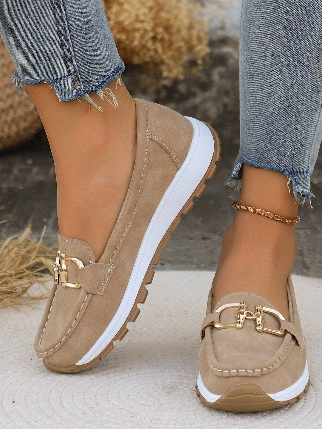 Flat Buckle Loafers