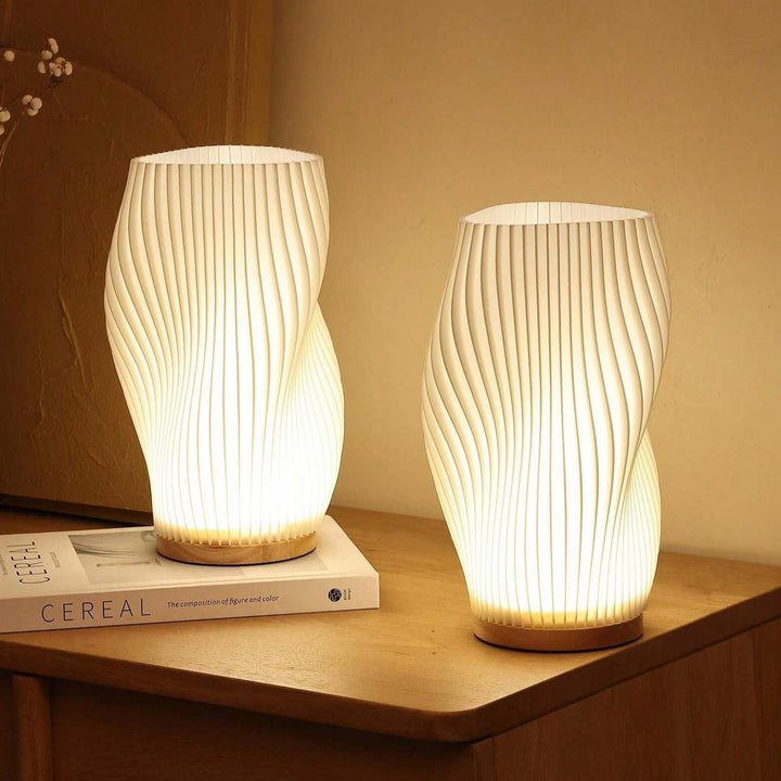 BowLift | USB-Driven & Elegant Wave-Design Table Lamp | WaveGlow