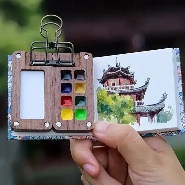 Azura | Mobile Watercolor Paint Box Set with 24 Colors