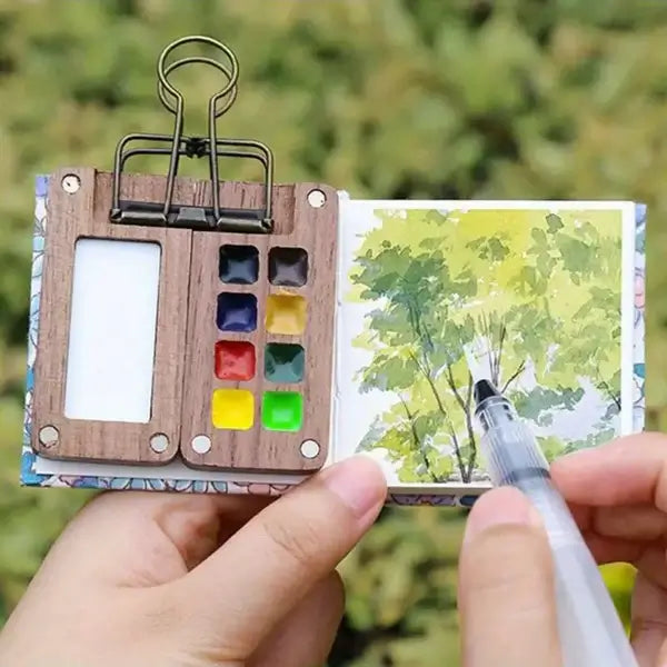 Azura | Mobile Watercolor Paint Box Set with 24 Colors