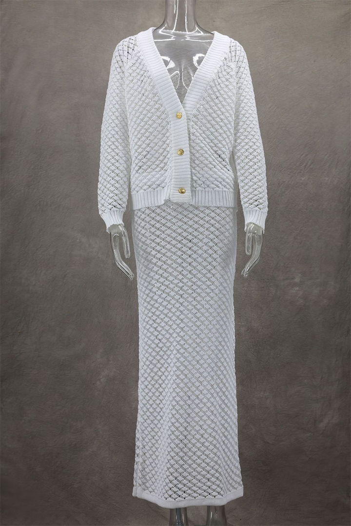 ELITHA – DAILY ELEGANT HOLLOW-OUT TWO-PIECE SET