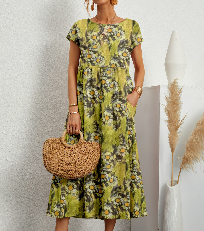 Indigo | Elegant Floral Dress