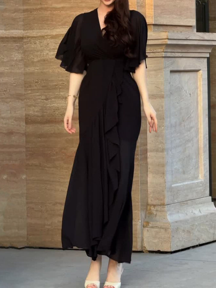 VIVIANA – BLOOMING ELEGANCE WRAP MAXI DRESS
