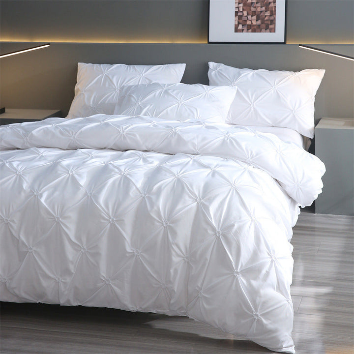 BowLift 丨 Embroidered Craft Three-piece Bedding Set (Pillowcase & Quilt Cover)