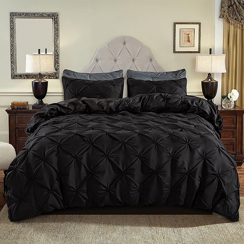 BowLift 丨 Embroidered Craft Three-piece Bedding Set (Pillowcase & Quilt Cover)