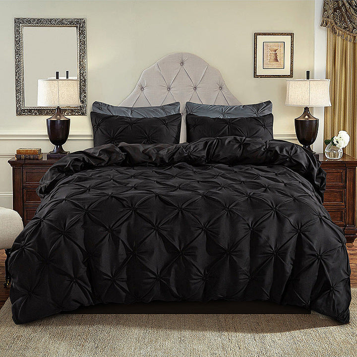 BowLift 丨 Embroidered Craft Three-piece Bedding Set (Pillowcase & Quilt Cover)