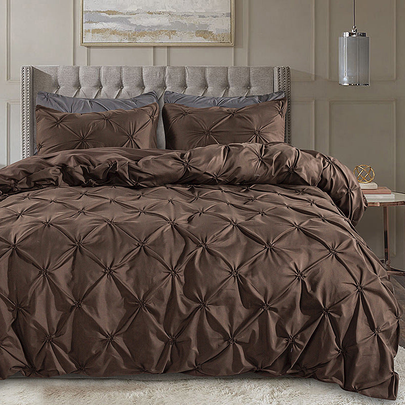 BowLift 丨 Embroidered Craft Three-piece Bedding Set (Pillowcase & Quilt Cover)