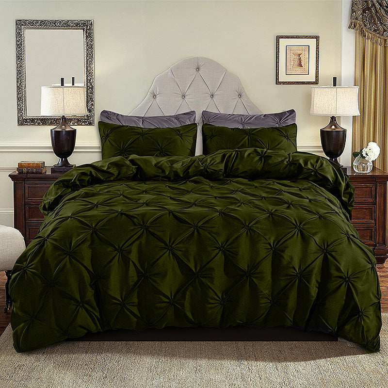 BowLift 丨 Embroidered Craft Three-piece Bedding Set (Pillowcase & Quilt Cover)