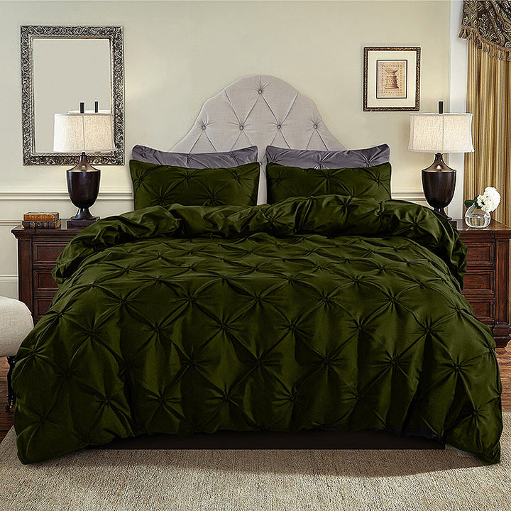 BowLift 丨 Embroidered Craft Three-piece Bedding Set (Pillowcase & Quilt Cover)