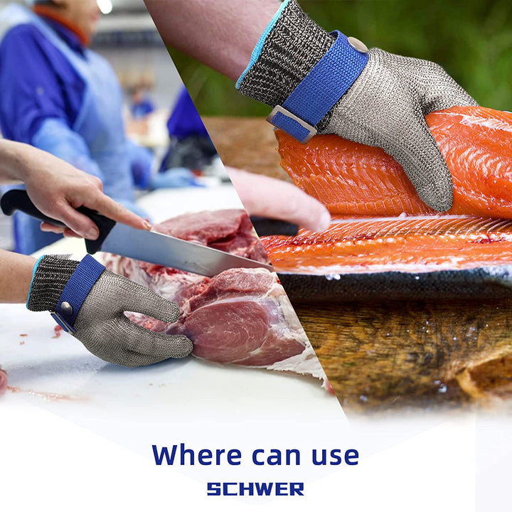 Azura | Food grade stainless steel mesh metal glove