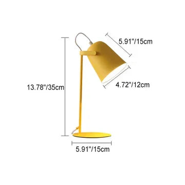 BowLift | Nordic Macaron Color Creative Iron Bucket Design Light Table Lamp