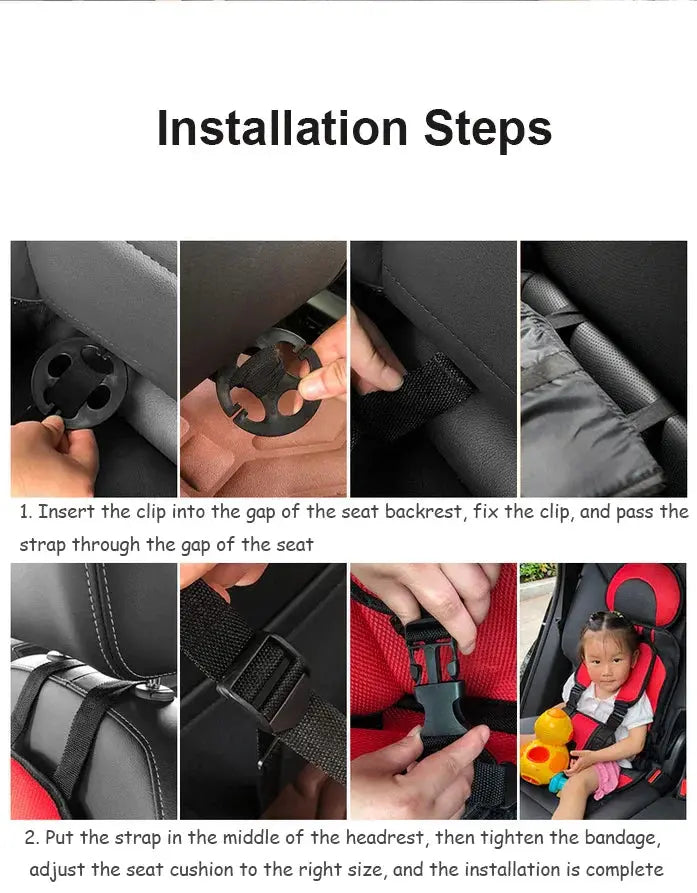 Azura | Portable Child Travel Car Seat | Foldable Safety Booster with 5-Point Harness | Ages 0–12 Years