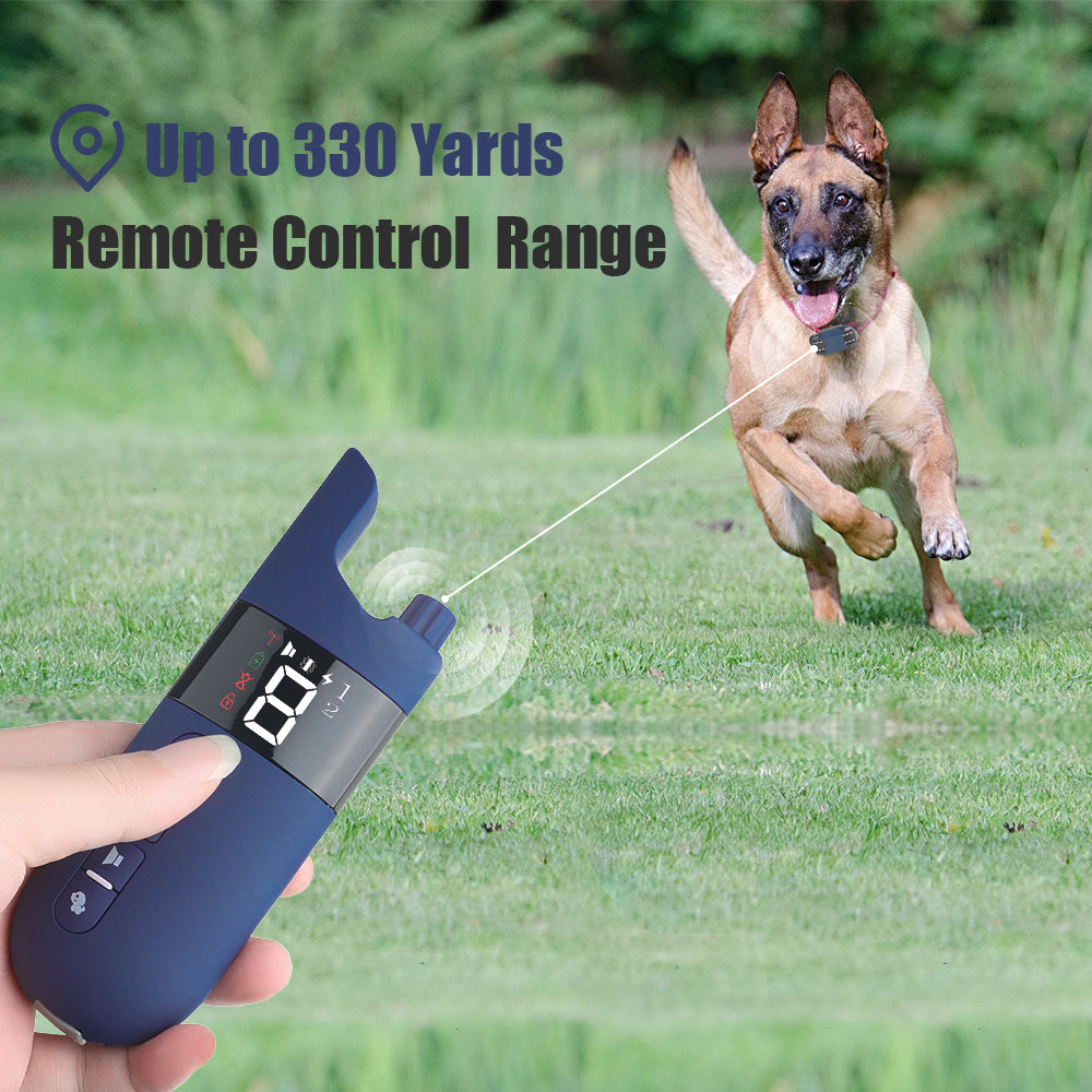 Azura | Electric Dog Training Collar – 500m Remote Control, Waterproof IPX7, Shock, Vibration & Sound Modes