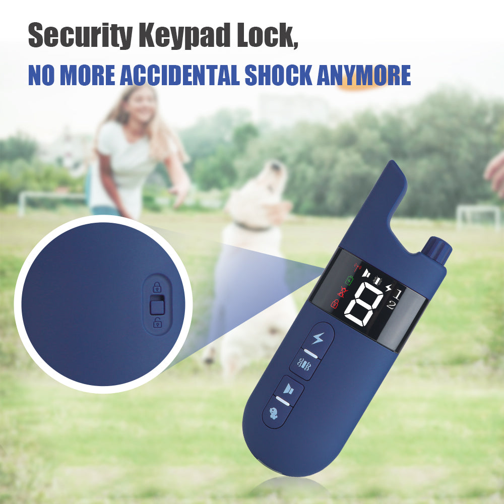 Azura | Electric Dog Training Collar – 500m Remote Control, Waterproof IPX7, Shock, Vibration & Sound Modes