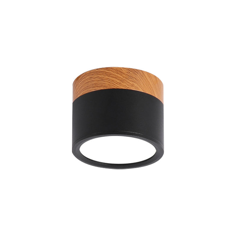 BowLift | Small ceiling light Macaron metal kitchen bar recessed lighting in yellow/blue/black and wood